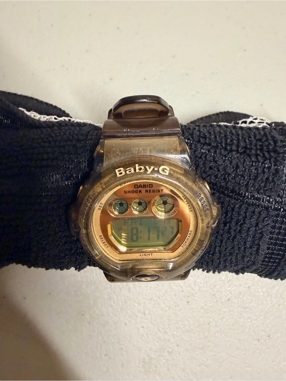 Casio Baby-G BG-6901 Translucent Gold-Tone Digital Sport Watch